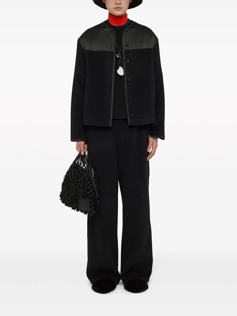 Jil Sander panelled fleece jacket - Black - zdjęcie produktu nr 2