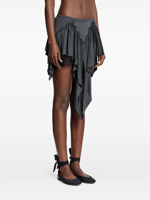 The Attico ruffled mini skirt - Grey - zdjęcie produktu nr 1