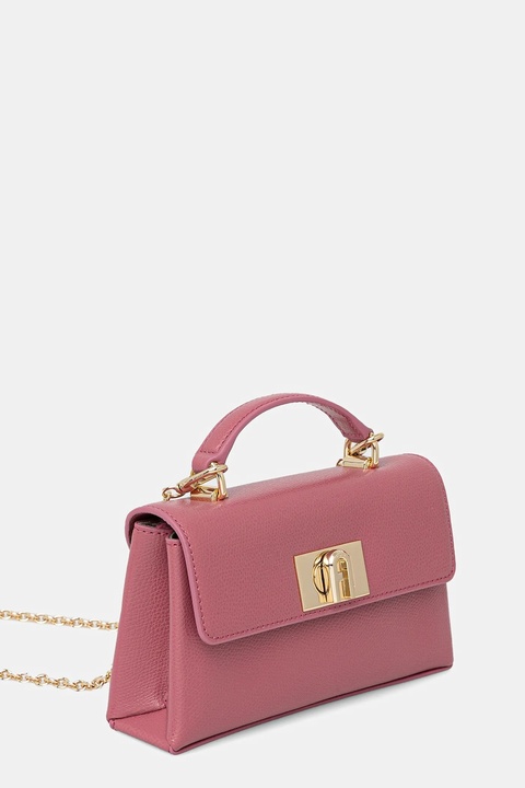 Furla torebka skórzana kolor różowy WE00423.ARE000.4147S - zdjęcie produktu nr 2