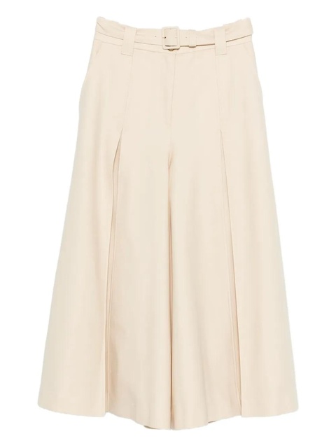 ZIMMERMANN Hypnotic pleated wide-leg trousers - Neutrals - zdjęcie produktu nr 1