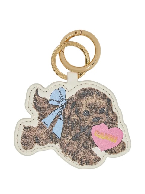 GANNI puppy keyring - Neutrals - zdjęcie produktu nr 1