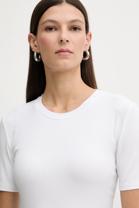 Calvin Klein t-shirt damski kolor biały LV044D246G - zdjęcie produktu nr 2