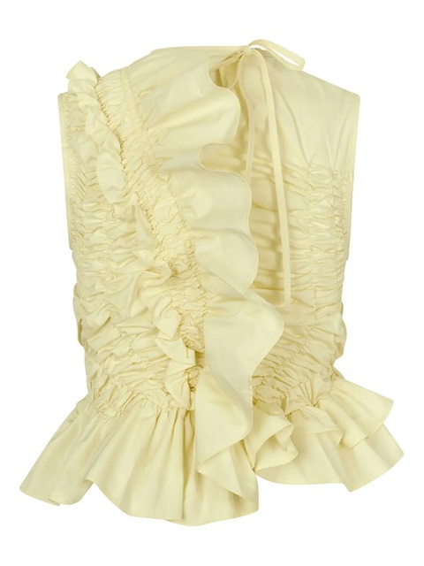 Cecilie Bahnsen Geo ruffled top - Yellow - zdjęcie produktu nr 2