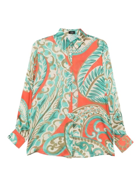 ETRO button-fastening patterned shirt - Orange - zdjęcie produktu nr 1