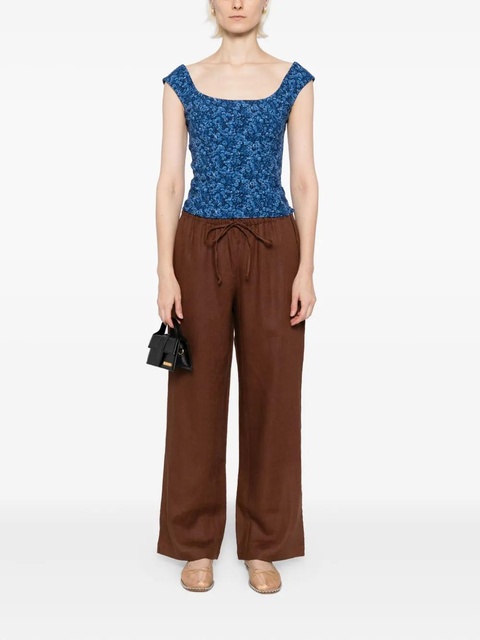 Reformation Olina pants - Brown - zdjęcie produktu nr 2