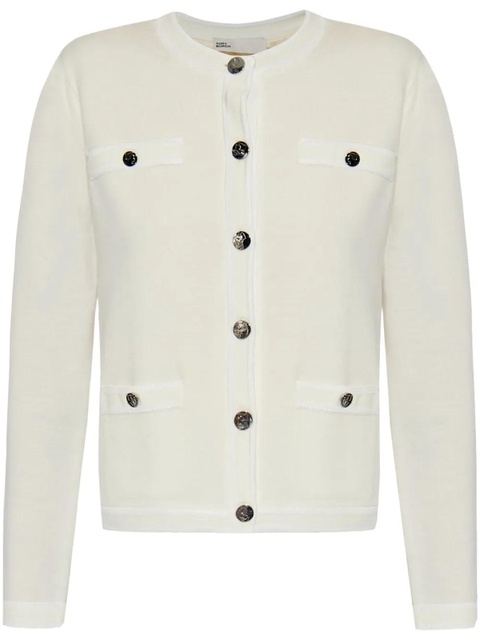 Tory Burch Kendra cardigan - White - zdjęcie produktu nr 1
