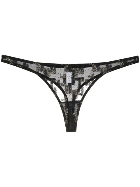 ERES semi-sheer design tong - Black - zdjęcie produktu nr 1