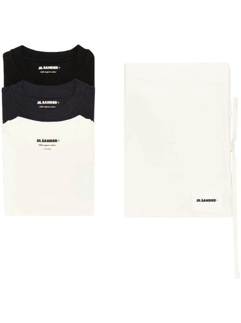 Jil Sander logo-patch T-shirt (pack of three) - White - zdjęcie produktu nr 1