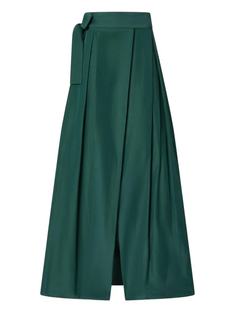 PINKO pleated tie-belt maxi skirt - Green - zdjęcie produktu nr 2