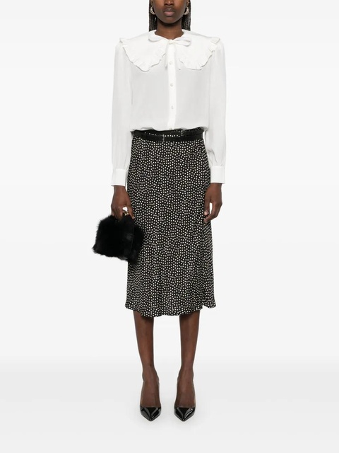 Alessandra Rich Peter Pan-collar silk blouse - White - zdjęcie produktu nr 1