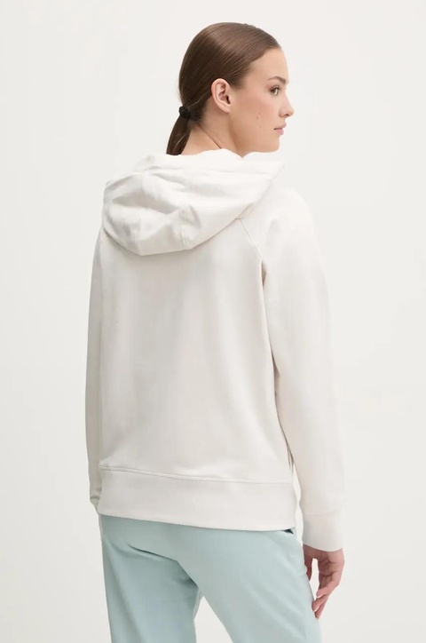 Dkny bluza damska kolor beżowy z kapturem gładka DP5J9510 - zdjęcie produktu nr 2
