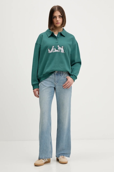 Hollister Co. jeansy damskie high waist KI355-5700-279 - zdjęcie produktu nr 2