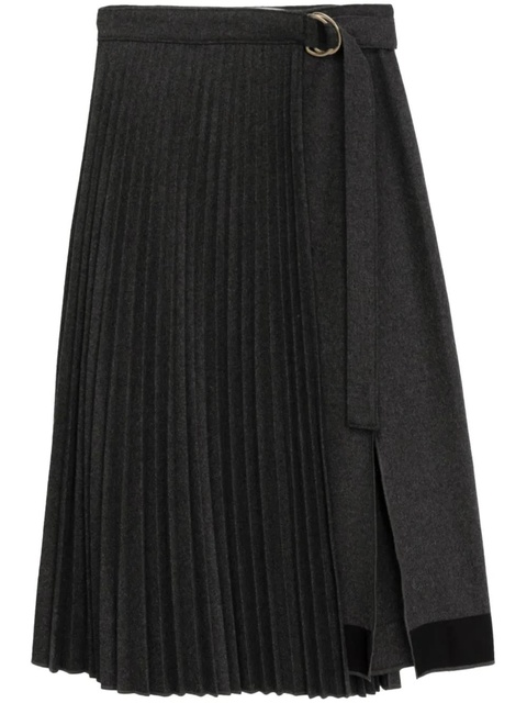 3.1 Phillip Lim belted pleated midi skirt - Grey - zdjęcie produktu nr 1