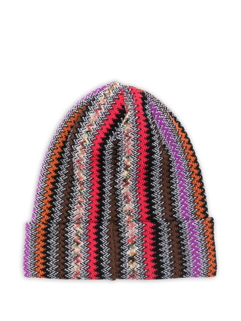 Missoni zigzag wool beanie - Brown - zdjęcie produktu nr 2