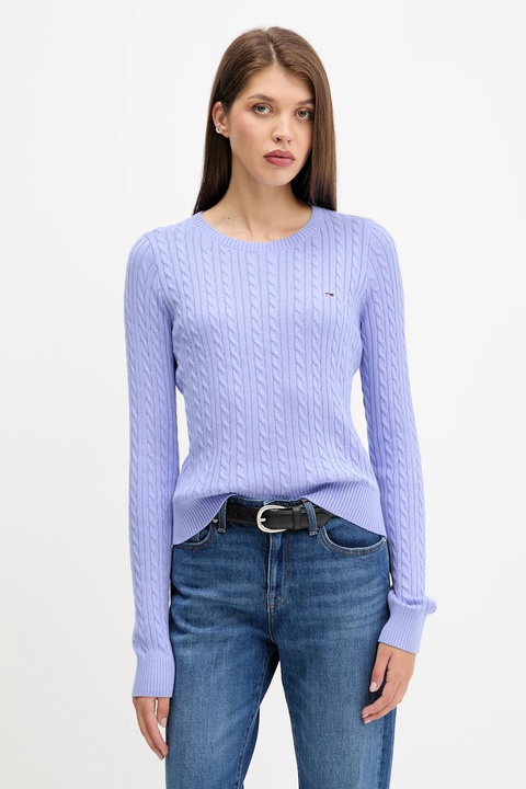 Tommy Jeans sweter bawełniany damski lekki DW0DW22165 - zdjęcie produktu nr 1