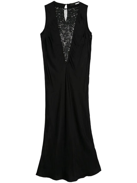 ROTATE BIRGER CHRISTENSEN sequin-embellished sarin midi dress - Black - zdjęcie produktu nr 1