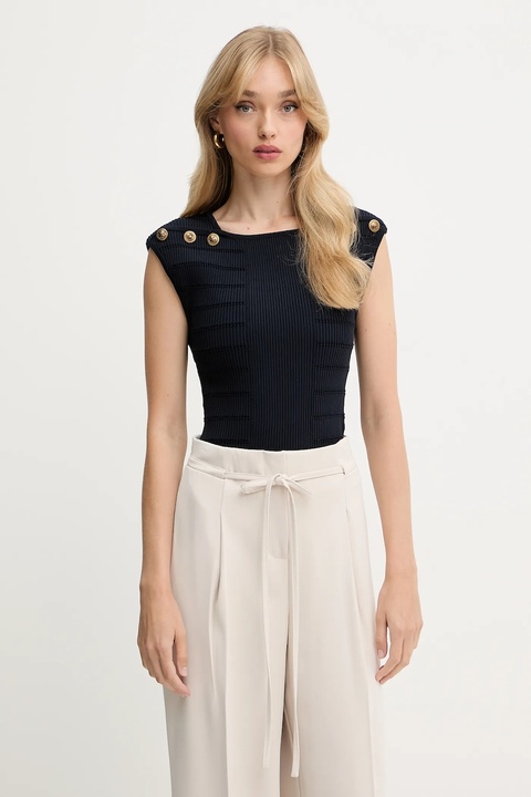 Guess top EVANGELINE damska kolor granatowy gładka W5YR12 Z0130 - zdjęcie produktu nr 1