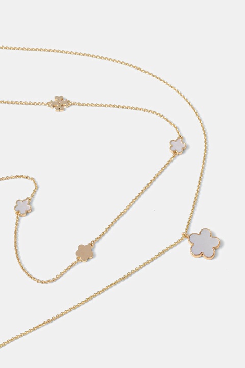 Tory Burch naszyjnik pozłacany Layered Flower 171101.700 - zdjęcie produktu nr 2