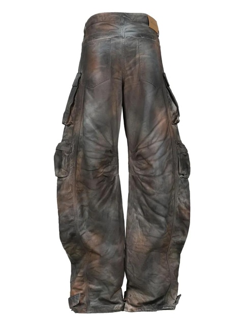 The Attico Fern multi-pocket palazzo pants - Grey - zdjęcie produktu nr 2