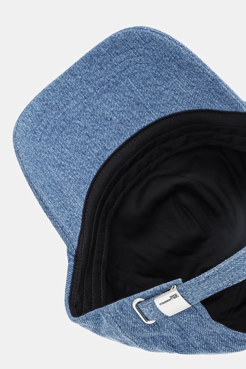Karl Lagerfeld Jeans czapka z daszkiem bawełniana kolor niebieski A4W33123 - zdjęcie produktu nr 2