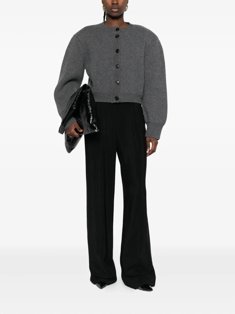 Róhe ribbed buttoned cardigan - Grey - zdjęcie produktu nr 2