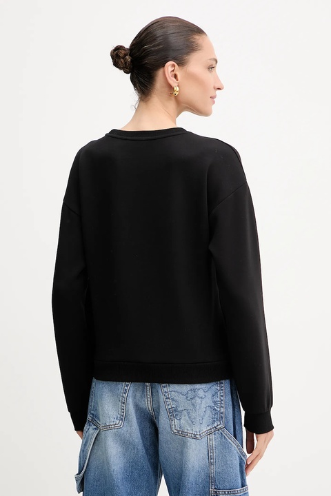 Armani Exchange bluza damska kolor czarny z aplikacją XW000835 AF13397 - zdjęcie produktu nr 2