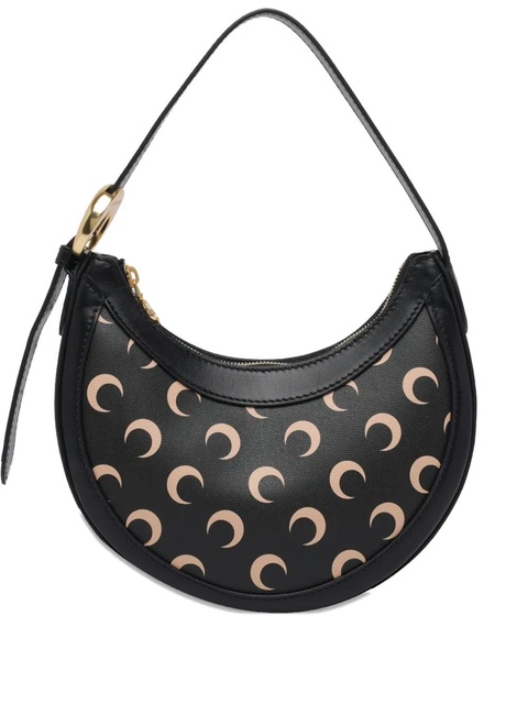 Marine Serre mini Eclips moon-print shoulder bag - Black - zdjęcie produktu nr 1