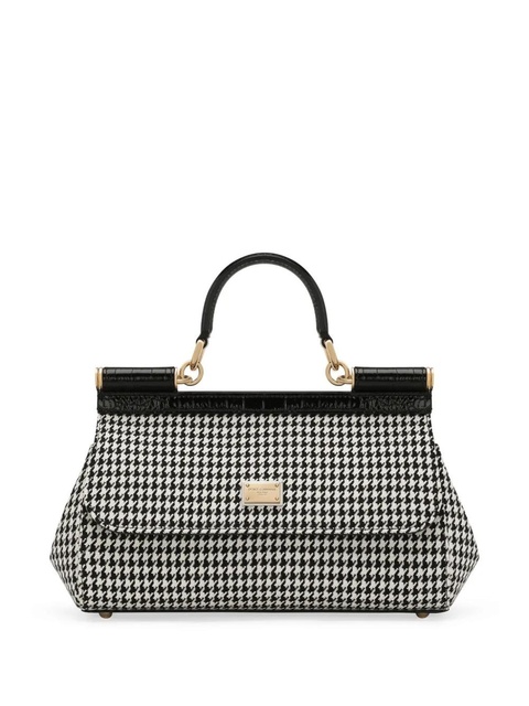 Dolce & Gabbana houndstooth tote bag - Black - zdjęcie produktu nr 1