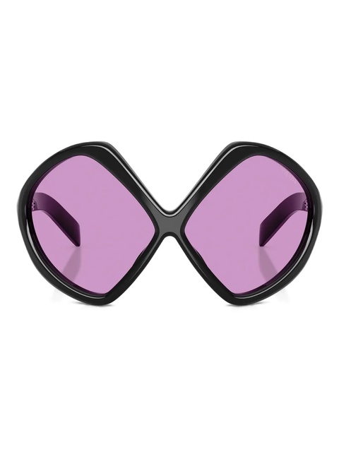 Prada Eyewear oversized-frame sunglasses - Black - zdjęcie produktu nr 1