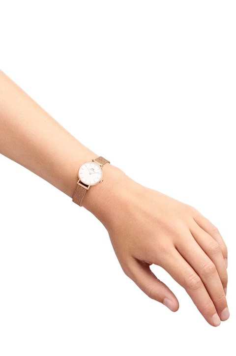 Daniel Wellington zegarek Petite 24 Pressed damski kolor różowy - zdjęcie produktu nr 2