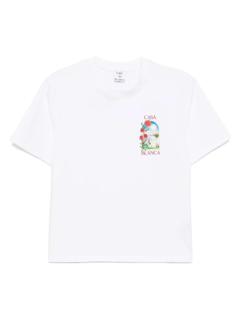 Casablanca printed T-shirt - White - zdjęcie produktu nr 1