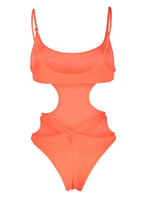 The Attico open-back cutout swimsuit - Orange - zdjęcie produktu nr 1