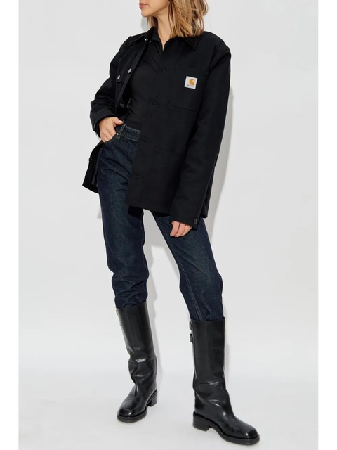 Carhartt WIP logo-patch shirt jacket - Black - zdjęcie produktu nr 2