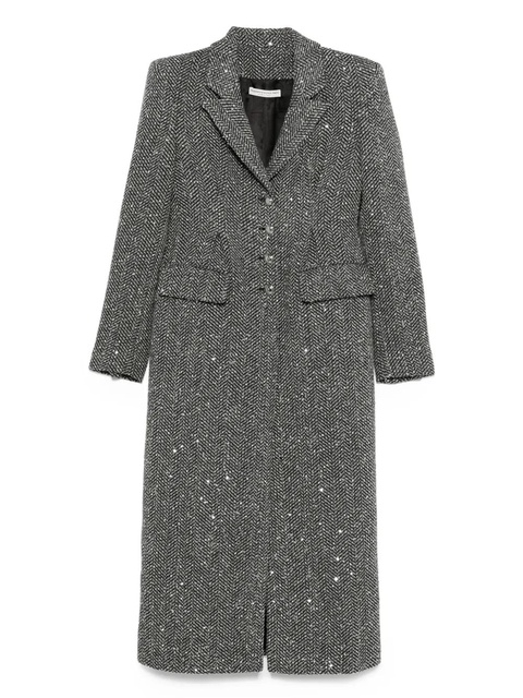 Alessandra Rich sequin tweed coat - Grey - zdjęcie produktu nr 1