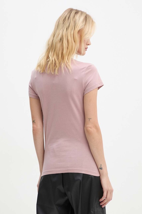 G-Star Raw t-shirt bawełniany damski kolor różowy D24533-4107 - zdjęcie produktu nr 2