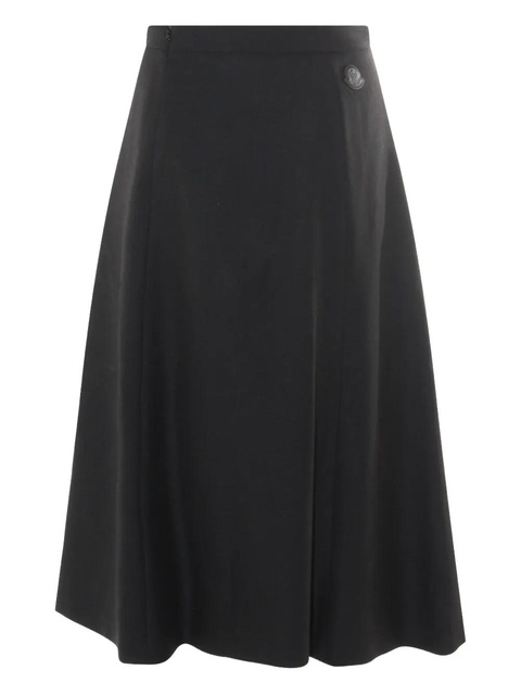 Moncler button-detail A-line midi skirt - Black - zdjęcie produktu nr 1