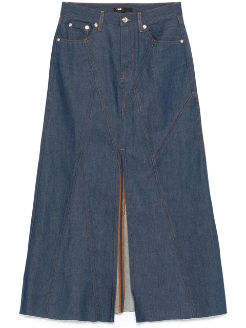 Maje denim midi skirt - Blue - zdjęcie produktu nr 1