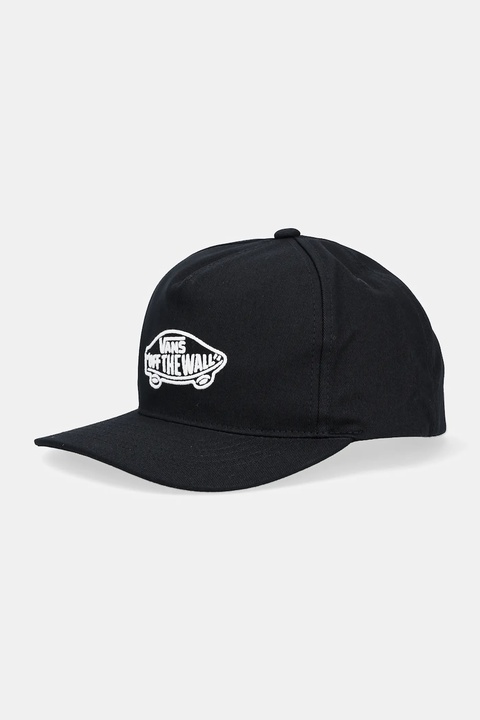 Vans czapka z daszkiem bawełniana kolor czarny VN000QAJBLK1 - zdjęcie produktu nr 1