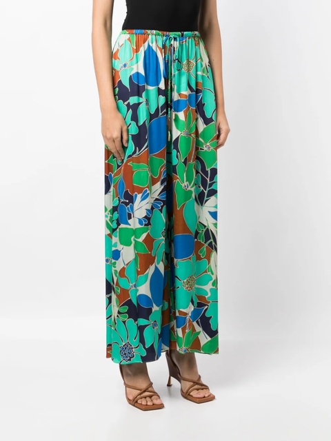 Cult Gaia Alaia floral-print trousers - Green - zdjęcie produktu nr 1