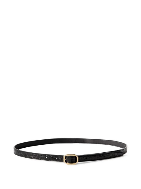 Saint Laurent logo-engraved belt - Black - zdjęcie produktu nr 1