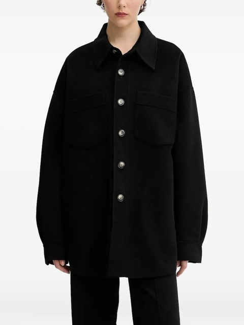 Nanushka button-fastening shirt jacket - Black - zdjęcie produktu nr 1