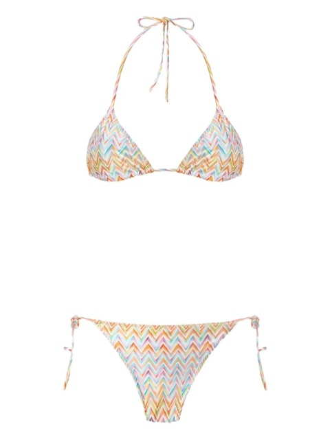 Missoni chevron-pattern bikini - Brown - zdjęcie produktu nr 1
