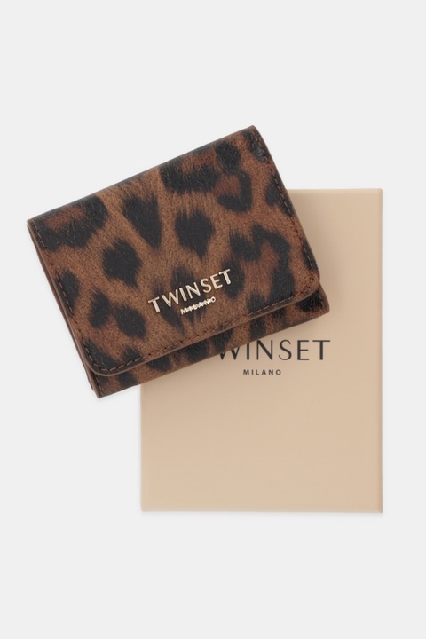 Twinset portfel damski kolor brązowy 252TL8015 - zdjęcie produktu nr 2