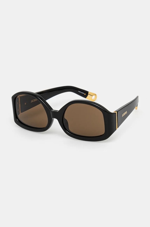 Jacquemus okulary przeciwsłoneczne COLAPSO kolor czarny JAC15C1SUN - zdjęcie produktu nr 1