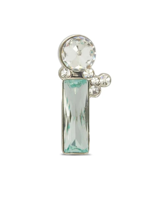 Jil Sander crystal-embellished ring - Silver - zdjęcie produktu nr 2