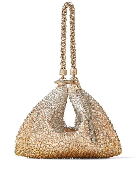 Jimmy Choo Callie crystal-embellished clutch bag - Gold - zdjęcie produktu nr 1