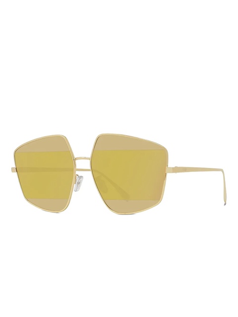 FENDI geometric-frame sunglasses - Gold - zdjęcie produktu nr 2