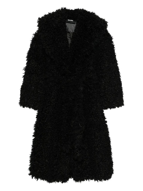 ROTATE BIRGER CHRISTENSEN long-sleeves faux-fur coat - Black - zdjęcie produktu nr 1