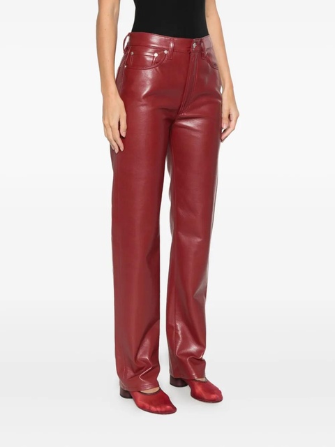 AGOLDE 90's high-waisted trousers - Red - zdjęcie produktu nr 2