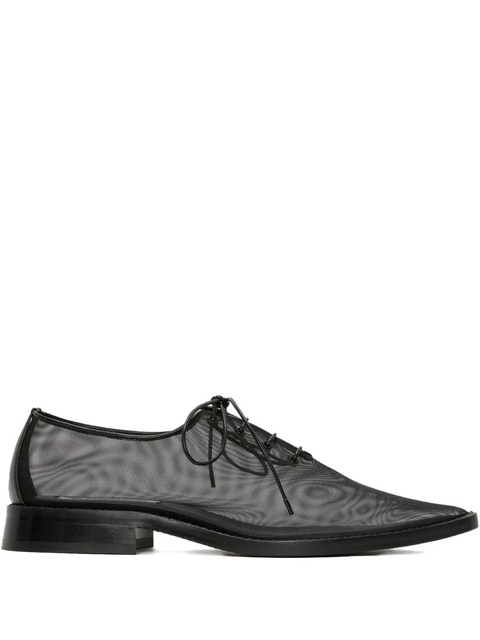 Victoria Beckham mesh lace-up oxfords - Black - zdjęcie produktu nr 1
